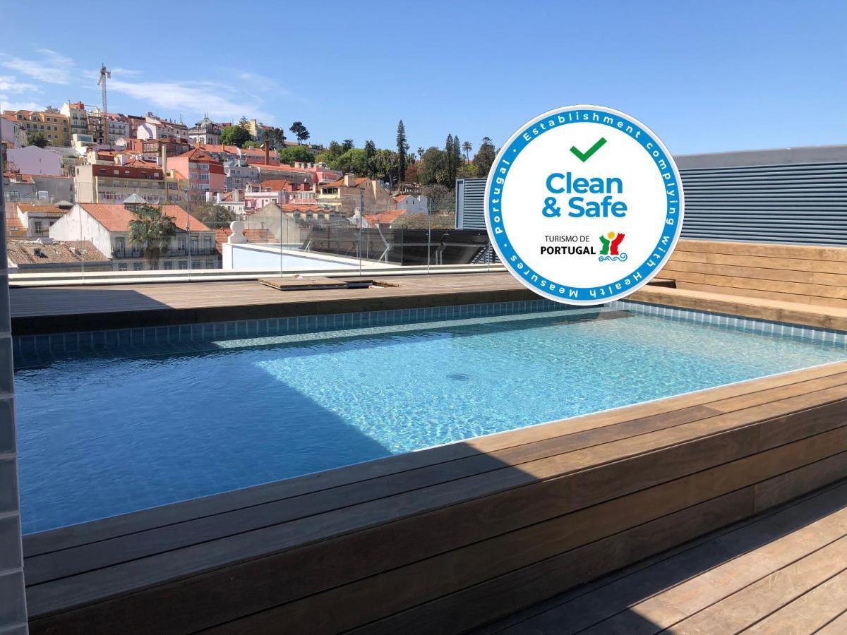New!! Luxury Avenida Da Liberdade Flat- With Rooftop And Pool Apartment Lisbon Luaran gambar