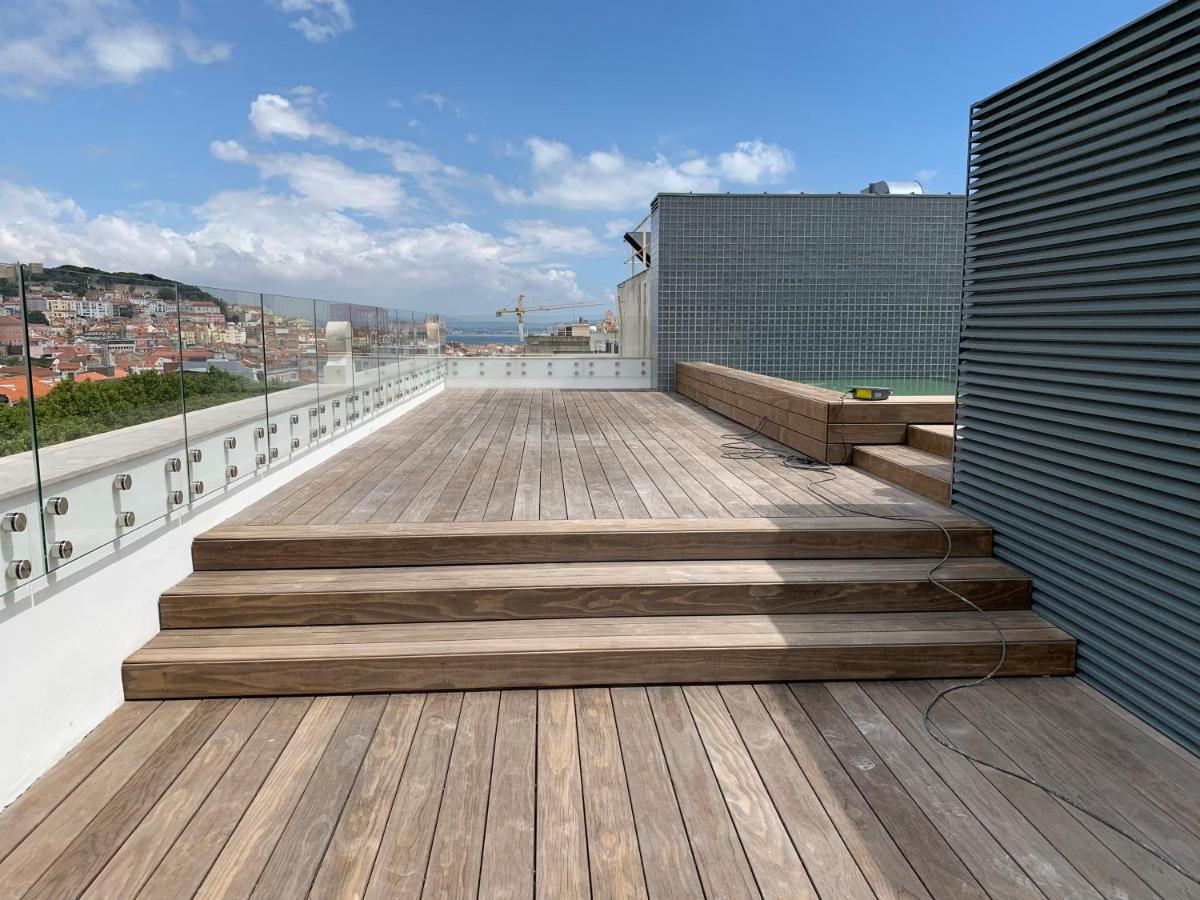 New!! Luxury Avenida Da Liberdade Flat- With Rooftop And Pool Apartment Lisbon Luaran gambar