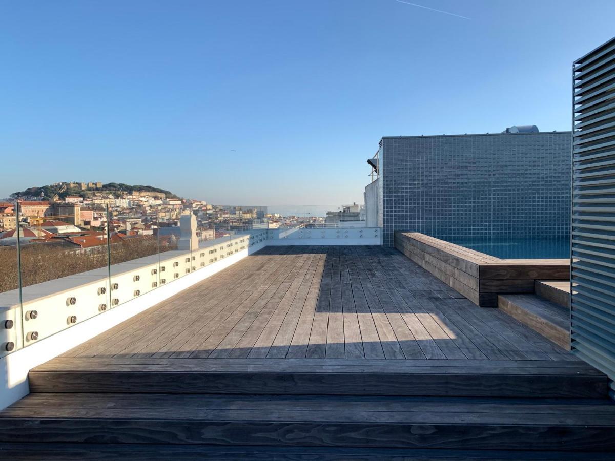 New!! Luxury Avenida Da Liberdade Flat- With Rooftop And Pool Apartment Lisbon Luaran gambar